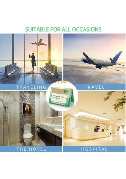 Hijyenik Su Da Çözünebilir Kullan-At Klozet Kapağı Örtüsü 10 Lu Paket