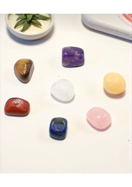 Doğal Taş Tamburlanmış Parça 7’li Set - Tımbıl Set