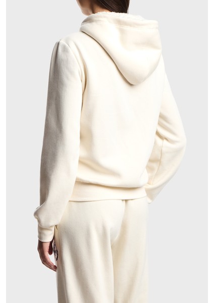 Pamuklu Relaxed Fit Kapüşonlu Içi Yumuşak Tüylü Fermuarlı Sweat Bayan Sweat EW001935 AF15363 U1054 fiyatları