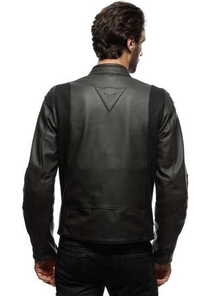 Istirice Korumalı Deri Motosiklet Montu Dark Brown fırsatları