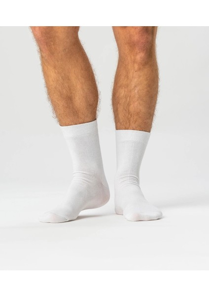 Erkek Beyaz Bambu Çorap 6'lı Premium Kutu fırsatları