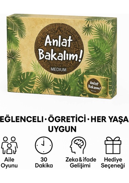 Anlat Bakalım Medium Yasaklı Kelimeler Oyunu – Aile ve Arkadaşlar Için Eğlenceli Kelime Yarışı indirimleri