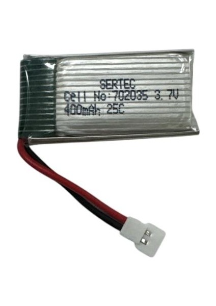 702035 / 3.7V - 400MAH - 25C Beyaz Soket
