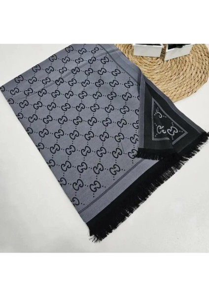 Çift Taraflı Desenli Pamuklu Şal