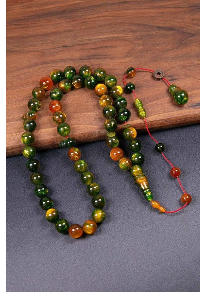 Dalgalı Yeşil Özel Seri 45 Taneli Bakalit Sıkma Tesbih modelleri