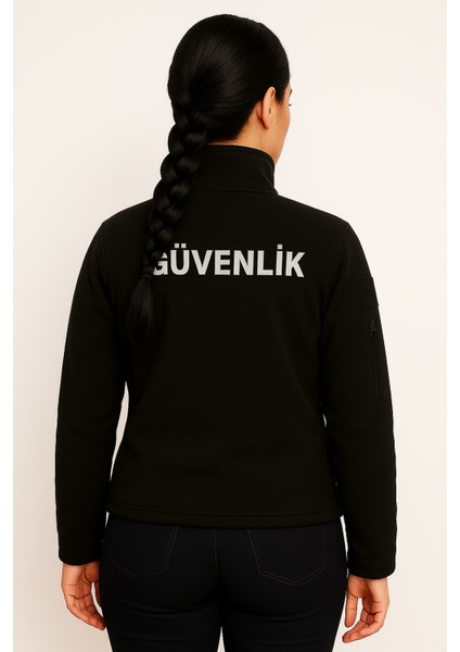 Kadın Nakış Işlemeli 5 Cepli Önden Yazılı Kışlık Güvenlik Poları