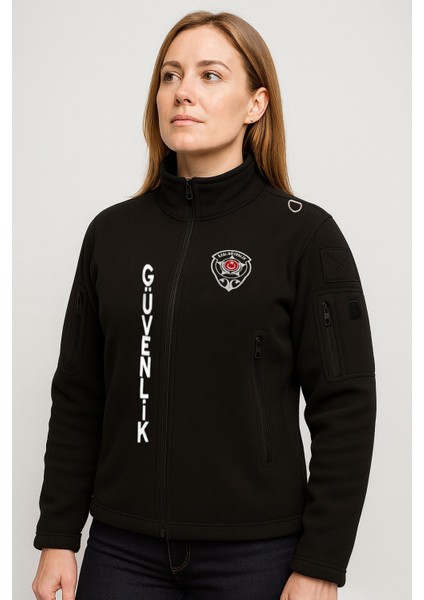 Kadın Nakış Işlemeli 5 Cepli Önden Yazılı Kışlık Güvenlik Poları fiyatları