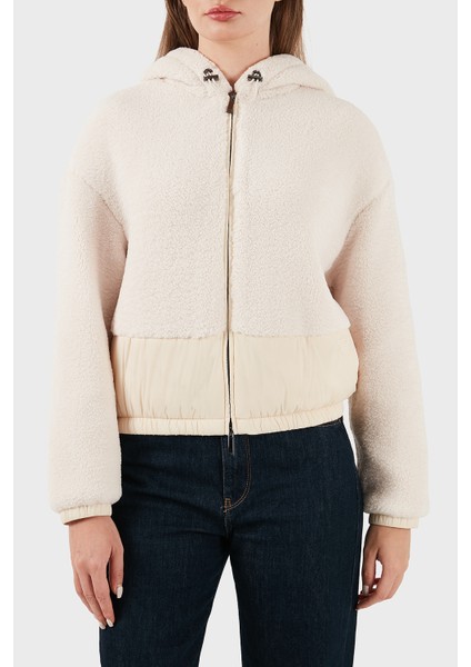 Yumuşak Dokulu Regular Fit Kapüşonlu Mont Bayan Mont EW001371 AF16465 U1144