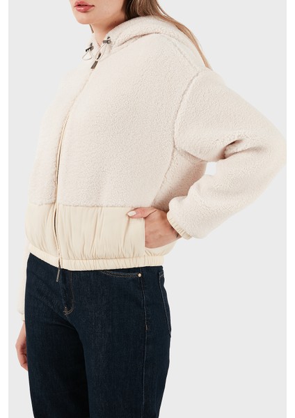 Yumuşak Dokulu Regular Fit Kapüşonlu Mont Bayan Mont EW001371 AF16465 U1144