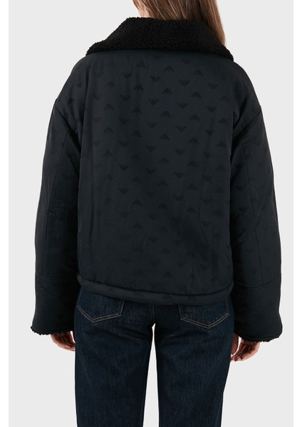 Tamamı Logolu Yün Karışımlı Klasik Yaka Fermuarlı Mont Bayan Mont EW001392 AF14362 UC001 modelleri