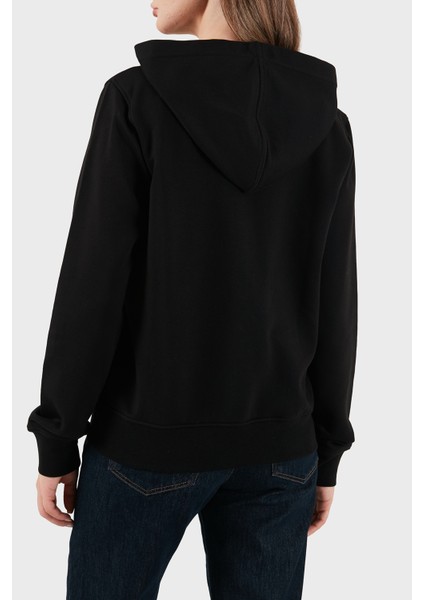 Logolu Pamuklu Regular Fit Kapüşonlu Yaka Sweat Bayan Sweat EW000392 AF15356 UC001 modelleri