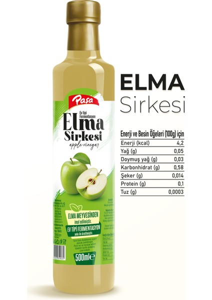 Elma Sirkesi 500 ml modelleri