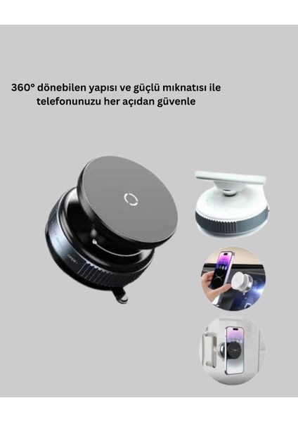 Araç Içi Manyetik Telefon Tutucu 360° Döner Vakumlu Stand fiyatları