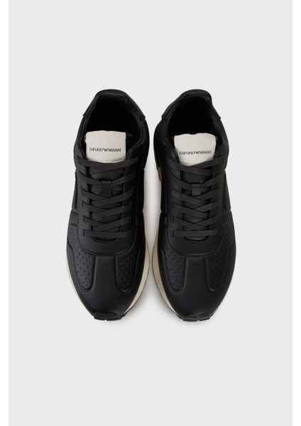 Deri Kalın Tabanlı Sneaker Ayakkabı Erkek Ayakkabı EM003740 AF19726 MC005 fırsatları