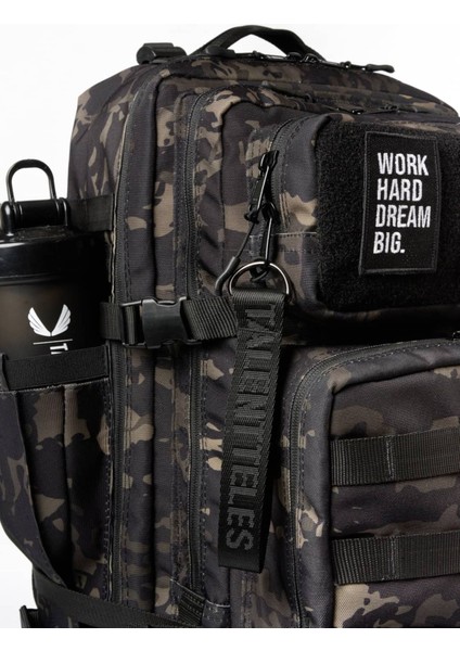 Camo Black 30L Termal Yemek Bölmeli Sırt Çantası