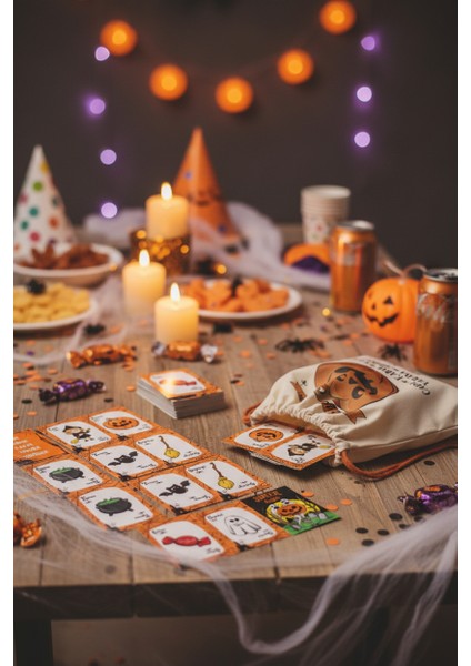 Halloween Kart Oyunu |cadı Kabak Kazan Yarasa Süpürge |cadılar Bayramı Eğlenceli Parti ve Aile Oyunu fiyatları