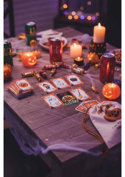 Halloween Kart Oyunu |cadı Kabak Kazan Yarasa Süpürge |cadılar Bayramı Eğlenceli Parti ve Aile Oyunu fırsatları