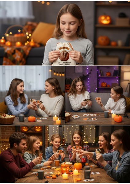 Halloween Kart Oyunu |cadı Kabak Kazan Yarasa Süpürge |cadılar Bayramı Eğlenceli Parti ve Aile Oyunu indirimleri