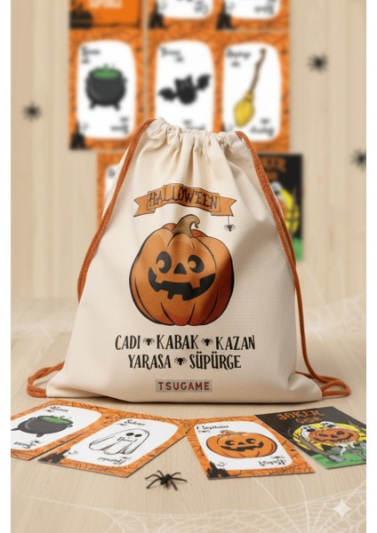 Halloween Kart Oyunu |cadı Kabak Kazan Yarasa Süpürge |cadılar Bayramı Eğlenceli Parti ve Aile Oyunu