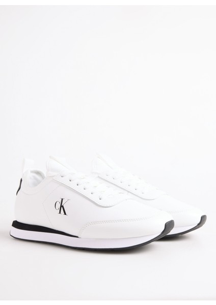 Beyaz - Siyah Erkek Sneaker Retro Runner Sock Laceup Lth fiyatları