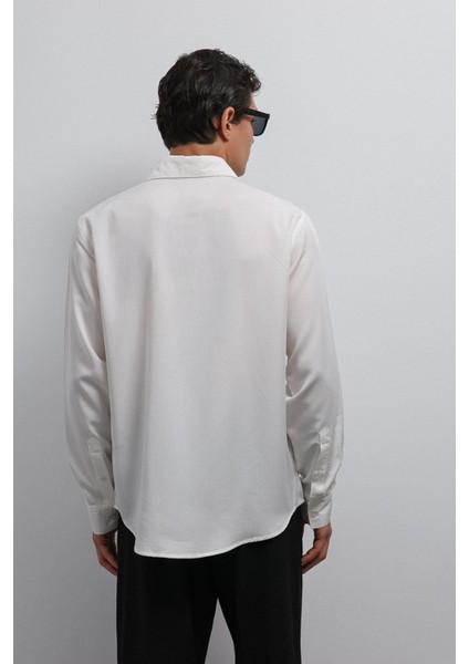 Ekru Teknik Regular Fit Erkek Gömlek fırsatları