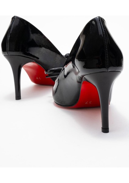 Kadın Topuklu Ayakkabı; Siyah Rugan fırsatları