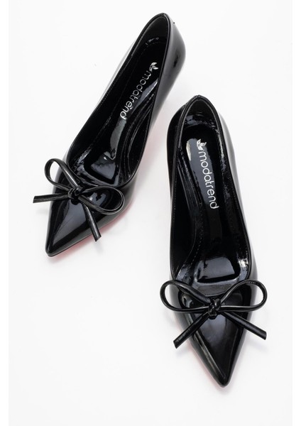 Kadın Topuklu Ayakkabı; Siyah Rugan indirimleri