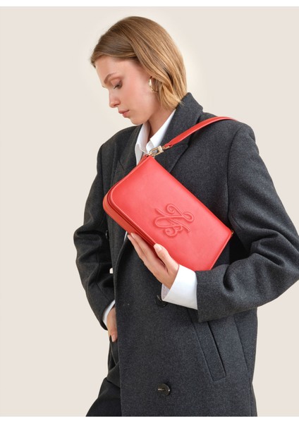 Kırmızı Kadın Omuz Çantası 9108 fiyatları