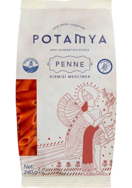 Glutensiz Konvansiyonel Kırmızı Mercimek Penne 240G