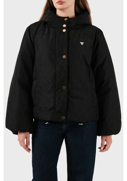 4g Boxy Tamamı Logolu Relaxed Fit Kapüşonlu Şişme Mont V5BL07WGLW2 Bayan Mont V5BL07 Wglw2 FJ9G