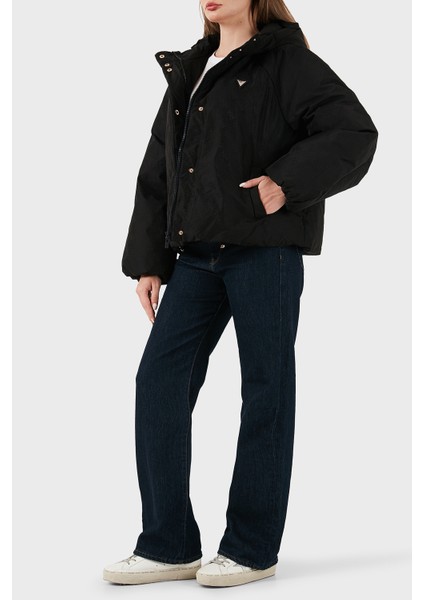 4g Boxy Tamamı Logolu Relaxed Fit Kapüşonlu Şişme Mont V5BL07WGLW2 Bayan Mont V5BL07 Wglw2 FJ9G fiyatları