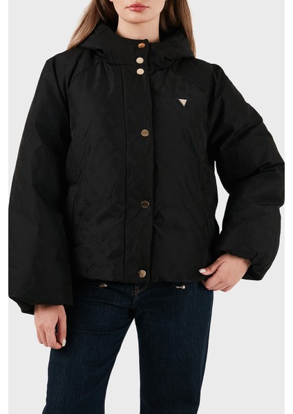 4g Boxy Tamamı Logolu Relaxed Fit Kapüşonlu Şişme Mont V5BL07WGLW2 Bayan Mont V5BL07 Wglw2 FJ9G fırsatları