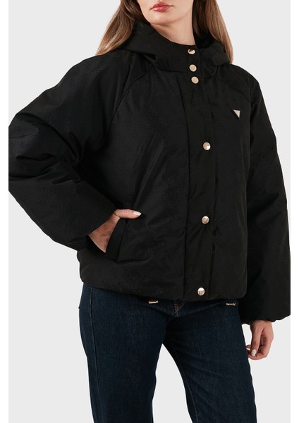 4g Boxy Tamamı Logolu Relaxed Fit Kapüşonlu Şişme Mont V5BL07WGLW2 Bayan Mont V5BL07 Wglw2 FJ9G indirimleri