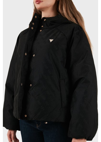 4g Boxy Tamamı Logolu Relaxed Fit Kapüşonlu Şişme Mont V5BL07WGLW2 Bayan Mont V5BL07 Wglw2 FJ9G