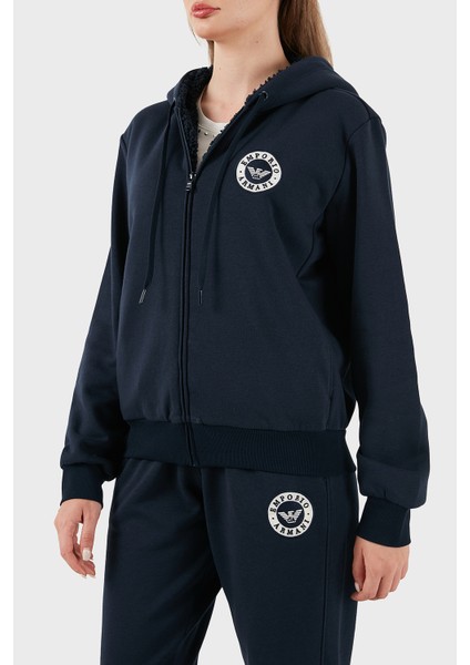 Pamuklu Relaxed Fit Kapüşonlu Içi Yumaşak Tüylü Fermuarlı Sweat Bayan Sweat EW001935 AF15363 UB101 indirimleri