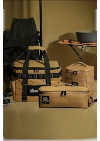 Gr1 Khaki 3'lü Kamp Malzeme Çantası Seti fiyatları