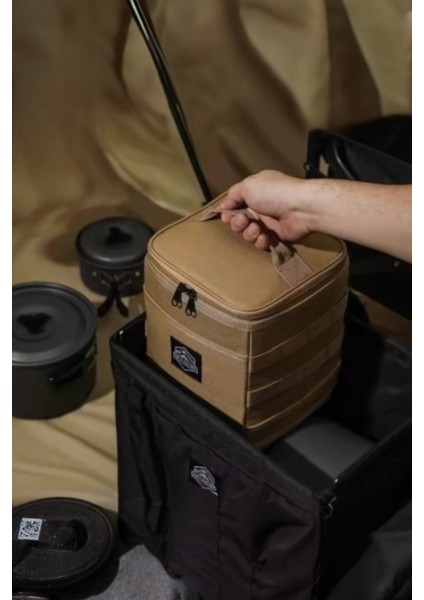 Gr1 Khaki 3'lü Kamp Malzeme Çantası Seti