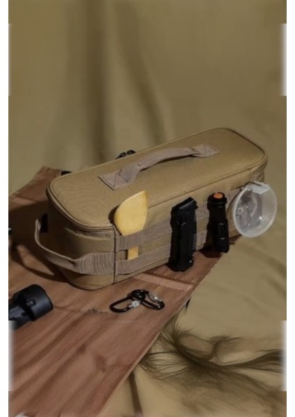 Gr1 Khaki 3'lü Kamp Malzeme Çantası Seti