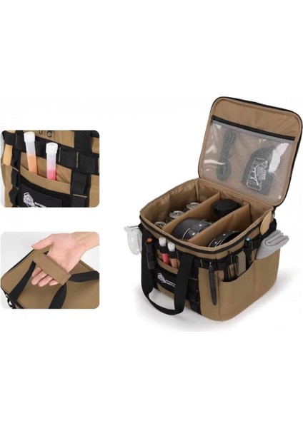 Gr1 Khaki 2'li Kamp Malzeme Çantası