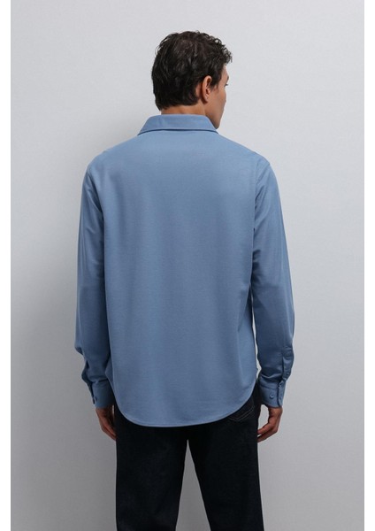 Bebe Mavi Relax Fit Erkek Gömlek indirimleri
