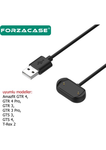 Amazfit T-Rex Ultra /gtr4/gtr4 Pro/gts4/gtr3 Pro ile Uyumlu USB Manyetik Şarj Kablosu 1 Metre - FC017 fiyatları