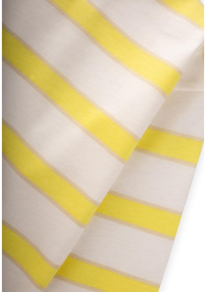 Çizgili Uzun Kollu T-Shırt Takım 2-12 Yaş Bej Sarı Çizgili modelleri