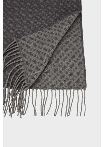 30 x 168 cm Logolu Yünlü Saçaklı Atkı Erkek Atkı 50549851 030 modelleri