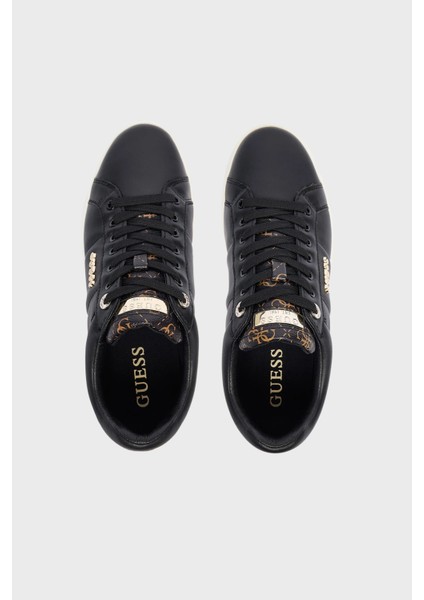 Welli 4g Logolu Deri Sneaker Ayakkabı FLFWLLPEL12 Bayan Ayakkabı Flfwll PEL12 Blkbr modelleri