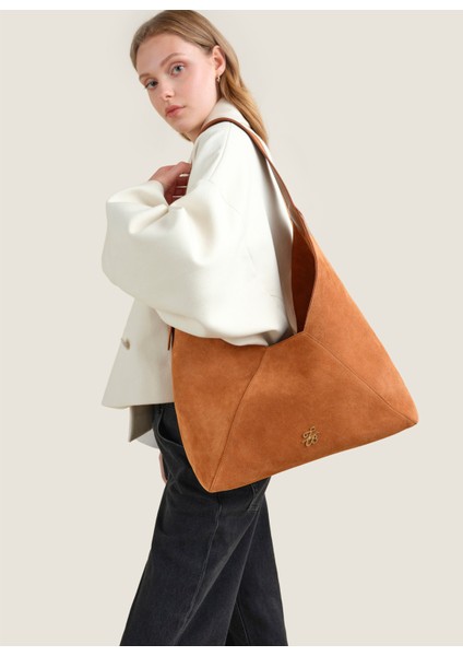 Deri Taba Kadın Omuz Çantası 25FW348 fiyatları