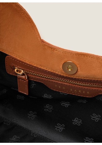 Deri Taba Kadın Omuz Çantası 25FW348 indirimleri