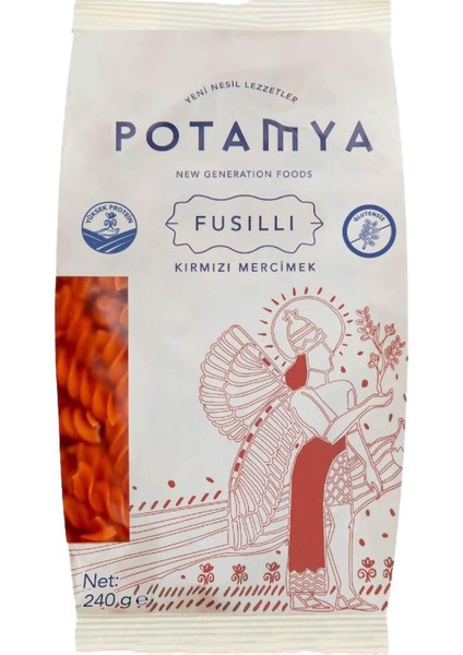 Glutensiz Konvansiyonel Kırmızı Mercimek Fusilli 240G