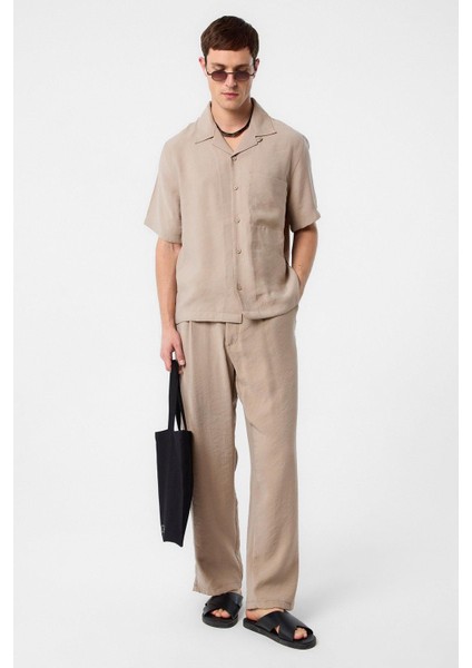 Bej Modal Kumaş Erkek Gömlek modelleri