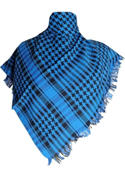 Yöresel Puşi - Kadın Erkek Puşi- Filistin Puşi-Mavi Siyah Kefiye Puşi