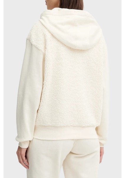 Relaxed Fit Yarım Fermuarlı Kapüşonlu Logolu Sweat Bayan Sweat EW001937 AF15363 U1054 modelleri